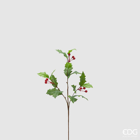 edg enzo de gasperi edg enzo de gasperi ramo agrifoglio natalizio con bacche h 60 cm verde rosso ean 8059824418401