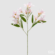 EDG Enzo De Gasperi Ramo Giglio Artificiale H 67 Cm Bianco Rosa