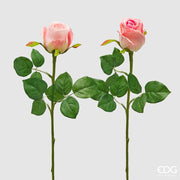 EDG Enzo De Gasperi Rosa Bocciolo Olis 3 Fg Ramo Ass. H 51 Cm Pianta Artificiale Rosa 1 Pz
