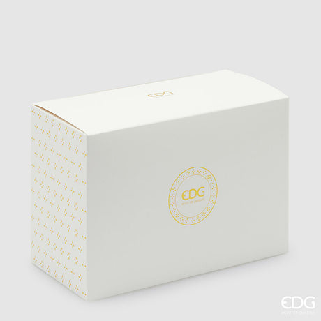 edg enzo de gasperi edg enzo de gasperi scatola bomboniera h 15 cm l 22 cm l 11 cm avorio logo edg oro scatola regalo ean 8059824453228