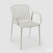 EDG Enzo De Gasperi Sedia Righe Contract Grigio Chiaro Plastica