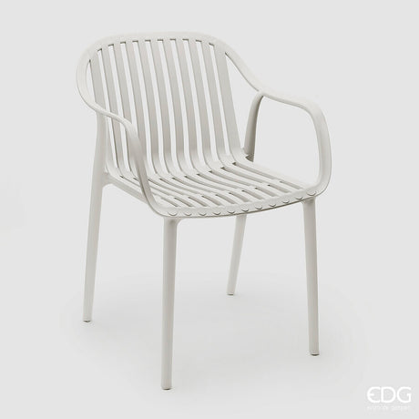 edg enzo de gasperi edg enzo de gasperi Stuhl „Righe“ für den Objektbereich H 82,5 cm B 55,5 cm T 60 cm Hellgrau EAN 8059824637840