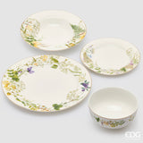 edg enzo de gasperi edg enzo de gasperi „Fiorimix“ – Suppenteller, Obstteller, Schalen, 24-teilig, gelb-grün, EAN 8059824654663