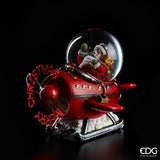 edg enzo de gasperi edg enzo de gasperi sfera acqua aereo merryxmas con led l 15 cm red ean 8059824987716