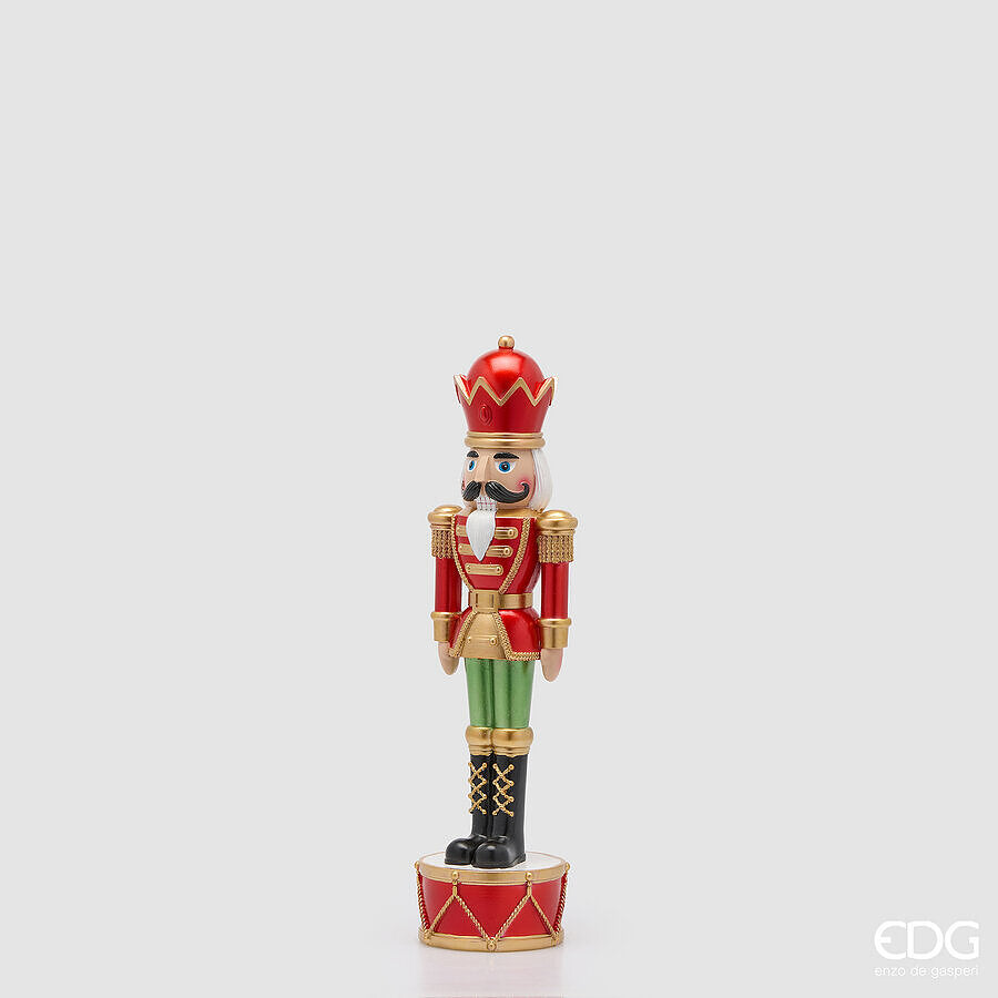 edg enzo de gasperi edg enzo de gasperi soldatino natalizio h51 13 cm verde rosso decorazione di natale ean 8059824688668
