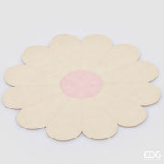 EDG Enzo De Gasperi Tovaglietta Margherita D 38 Cm PVC Bianco Rosa