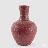 edg enzo de gasperi edg enzo de gasperi vaso crackle anfora h 50 cm d 33 cm metallo dark pink ean 8059824541963
