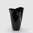 edg enzo de gasperi edg enzo de gasperi vaso drappo nida h 29 cm vetro nero ean 8031295822239