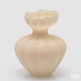 edg enzo de gasperi edg enzo de gasperi vaso flow sinuoso h 32 cm d 26 cm waterproof vetro avorio ean 8059824597229