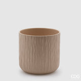 edg enzo de gasperi edg enzo de gasperi vaso gen h 18 cm d 18 cm ceramica waterproof colore sabbia ean 8059824284501