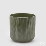 EDG Enzo De Gasperi Vaso Gen Salvia Ceramica Rilievo 20 cm