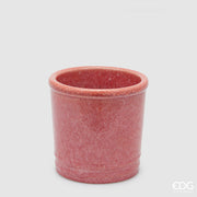 EDG Enzo De Gasperi Vaso Glaze Cilindro Corallo Ceramica 18 cm