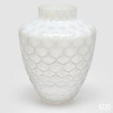 edg enzo de gasperi edg enzo de gasperi vaso honeycomb nido dape h 30 cm d 245 cm vetro waterproof bianco ean 8059824609625
