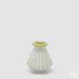 edg enzo de gasperi edg enzo de gasperi vaso righe con bordo h 13 cm d 12 cm waterproof vetro verde chiaro ean 8059824619334