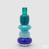 edg enzo de gasperi edg enzo de gasperi vaso strati h 40 cm d 16 cm waterproof vetro mix blu ean 8059824632548