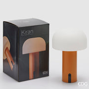EDG Enzo De Gasperi Lampada Kiran Fungo da Tavolo USB H 22 Cm D 15 Cm Arancione