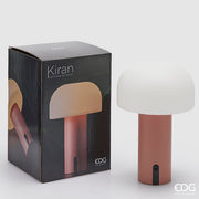 EDG Enzo De Gasperi Lampada Kiran Fungo da Tavolo USB H 22 Cm D 15 Cm Rame