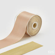 EDG Enzo De Gasperi Nastro Natale Classic 60 Mm 10 Mt 2 - Face Oro