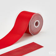 EDG Enzo De Gasperi Nastro Natale Classic 60 Mm 10 Mt 2 - Face Rosso