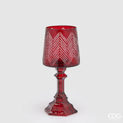 EDG Enzo De Gasperi Portacandela Abat Jour H 30 Cm D 13 Cm Rosso