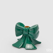 EDG Enzo De Gasperi Portacandela Fiocco H 11 Cm L 13 Cm L 13 Cm Verde