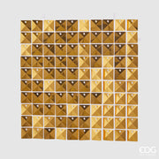EDG Enzo De Gasperi Tenda Natale Glitter Quadrato  30 x 30 Cm Oro