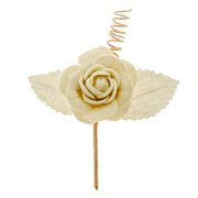 ETM Bomboniera Decorazioni Ramo Fiore 10 Cm Avorio 12 Pz