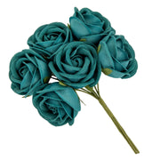 ETM Decoro Fiore Bomboniere 4 Cm Petrolio 12 Pz