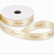 ETM Nastro Nastro Auguri Crema 15 mm x 25 mt