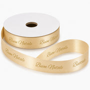 ETM Nastro Nastro Buon Natale Crema 15 mm x 25 mt
