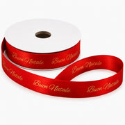 ETM Nastro Nastro Buon Natale Rosso 15 mm x 25 mt