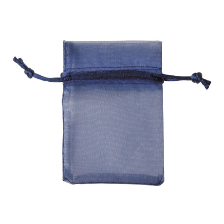 etm etm sacchetto bag organza con tirante bomboniera portaconfetti 8 x 10 cm blu 10 pz ean 8057500588851