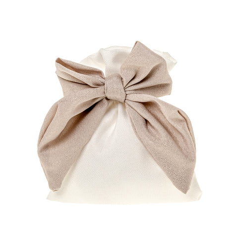 etm etm sacchetto brillo fiocco bag bomboniera portaconfetti 10 x 12 cm beige 10 pz ean 8057500589865