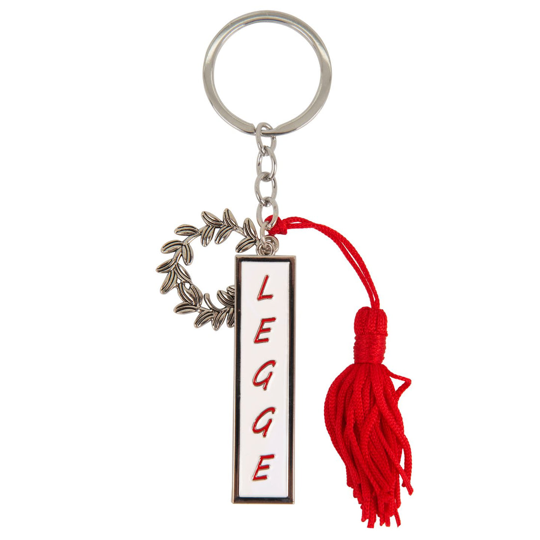 etm etm zama portachiavi legge 6 cm bianco rosso 12 pz ean 8059793667190