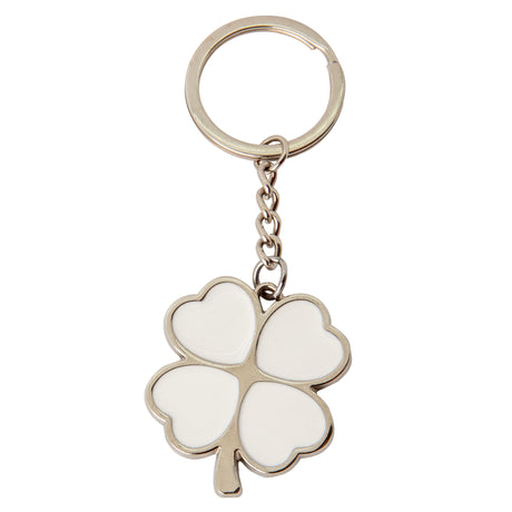 etm etm zama portachiavi quadrifoglio 4 cm bianco silver 12 pz ean 8059793667077