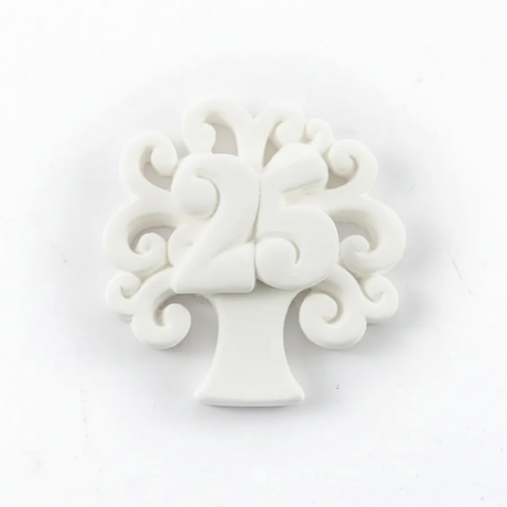 Bomboniera in gesso Etm Albero della Vita 4 cm, simbolo di crescita per anniversari d matrimonio. Dettagli fini, finitura opaca conf 12 Pz. ean 8059973107058