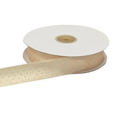 ETM Nastro Doppio Raso Pois 25 Mm 50 Mt Avorio