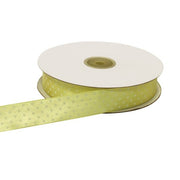 ETM Nastro Doppio Raso Pois 25 Mm 50 Mt Giallo