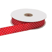 ETM Nastro Doppio Raso Pois 25 Mm 50 Mt Rosso