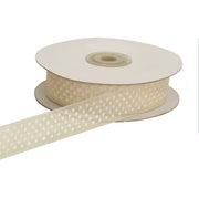 ETM Nastro Organza Pois 20 Mm 50 Mt Avorio