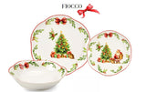 fade fade agrifoglio set tavola di natale 18 pz porcellana multicolor ean 8016175589969