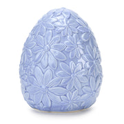 Fade Floral Egg Uovo Decorativo 13,5 x 16,5 Cm Blu