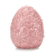 Fade Floral Egg Uovo Decorativo 13,5 x 16,5 Cm Rosa