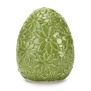 Fade Floral Egg Uovo Decorativo 13,5 x 16,5 Cm Verde
