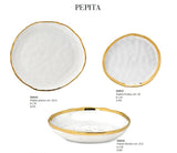 fade fade pepita piatto piano d 255 cm porcellana bianco oro ean 8016175588450