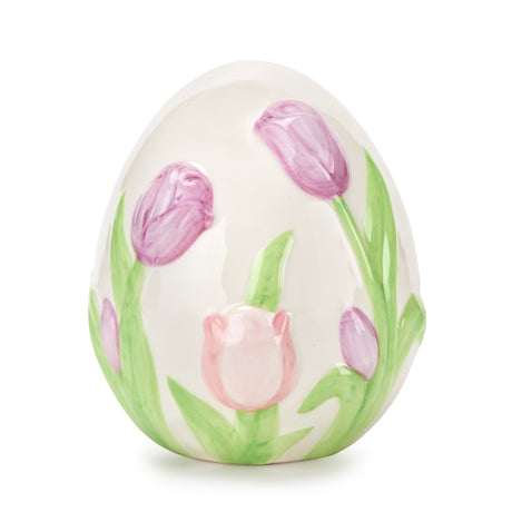 fade fade uovo decorazione tulipani 10 x 11 cm bianco ean 8016175592266