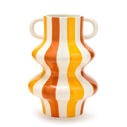 Fade Vaso Gioia 20 x 28 Cm Arancione Bianco