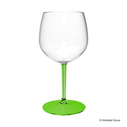 Gold Plast Bicchiere Balloon Tonic + Gambo Verde Trasparente 582 Cc