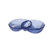 GUZZINI Antipastiera Vanity 29,5 x 18,5 Cm Cristallo Acrilico Blu