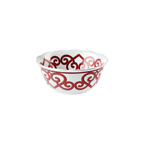 guzzini guzzini contenitore natalizio harmonia melamina d 2250 cm h 10 cm table decor bianco rosso ean 8008392412663